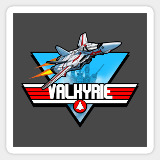 Top Fighter Plane Retro Anime 80's Movie Mecha Retro Mashup Sticker